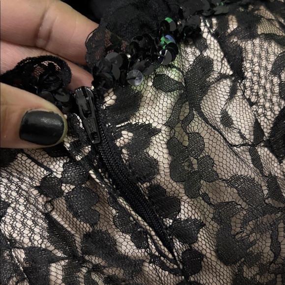 Gunne Sax Jessica McClintock strapless Dress sexy midi gown prom taffeta 5 VTG - Picture 9 of 10